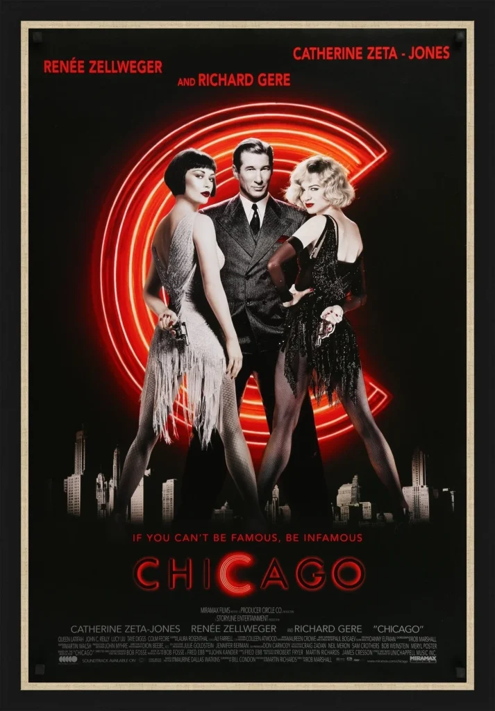 The movie poster for the film Chicago (Before Editing)